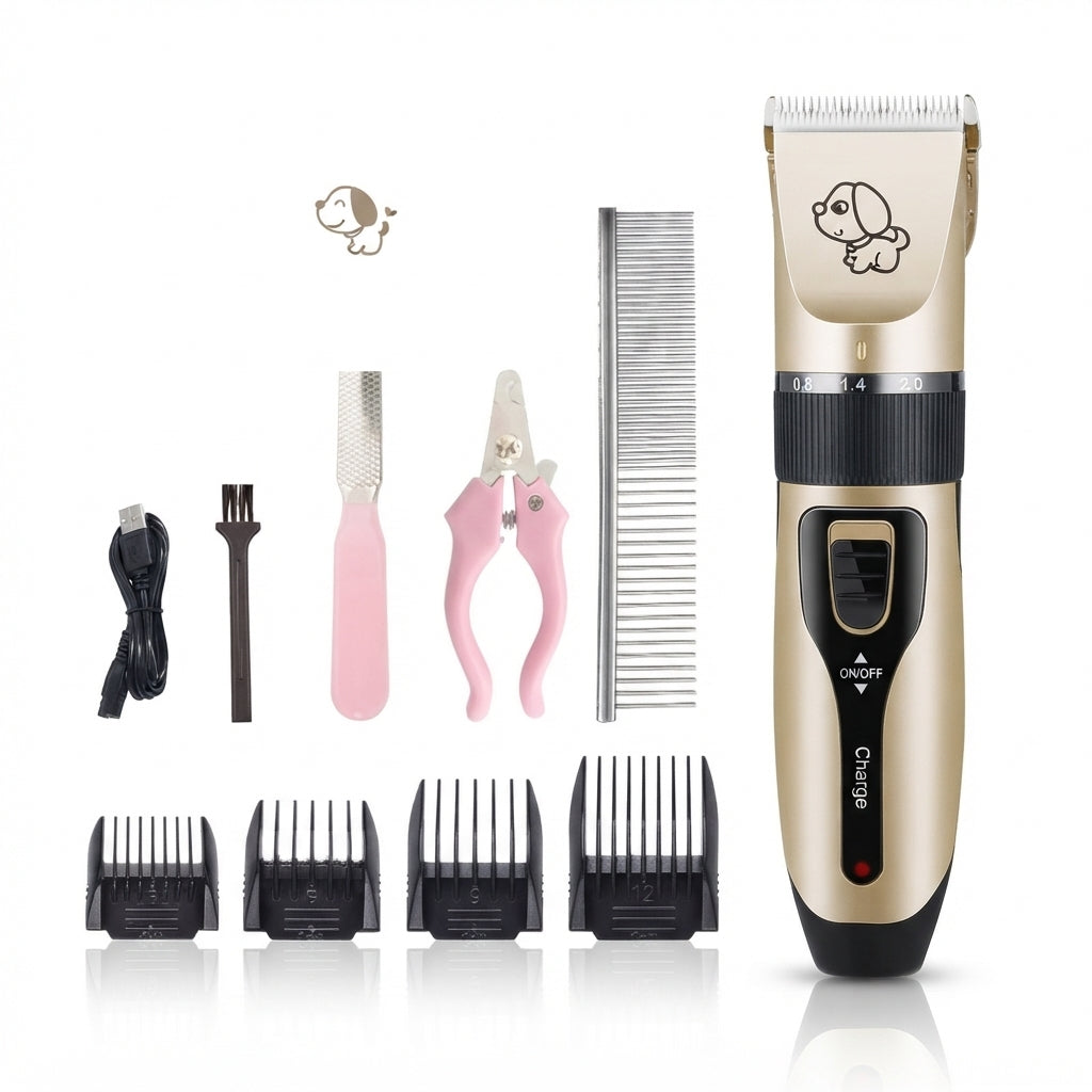 ✂️ KIT MÁQUINA CORTA PELO PARA MASCOTAS ⚡