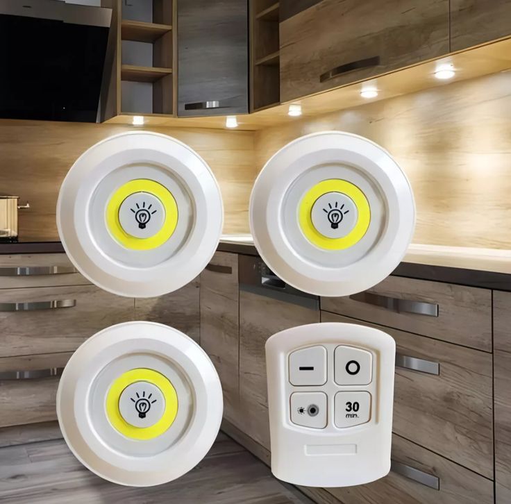 Kit de Luces LED Inalámbricas con Control Remoto